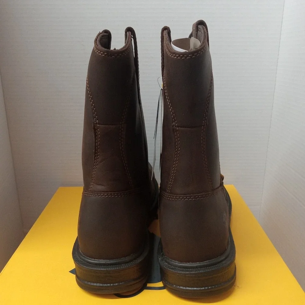 Herman Survivors Plower WP Pull On Steel Toe Work Boots Brown Men's Size 9.5 NWB